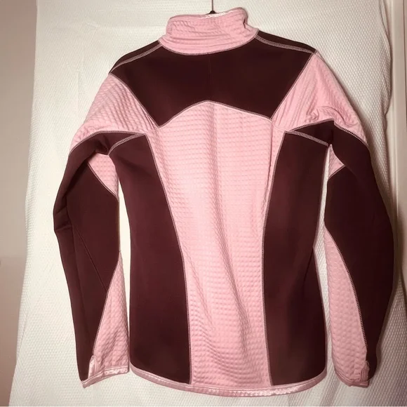 Nike Women's Pink and Maroon activewear jacket - Picture 3 of 5